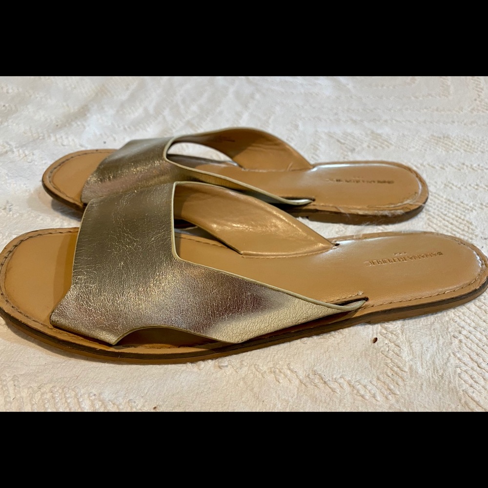 BANANA REPUBLIC Gold Tan Sandals